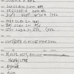 Eastern questionnaire, answ...