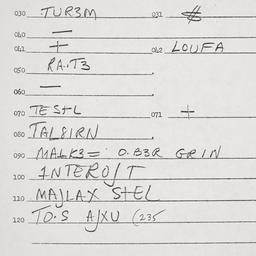 Eastern questionnaire, answ...