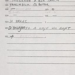 Eastern questionnaire, answ...