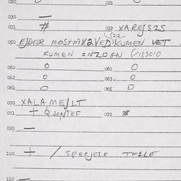 Eastern questionnaire, answ...