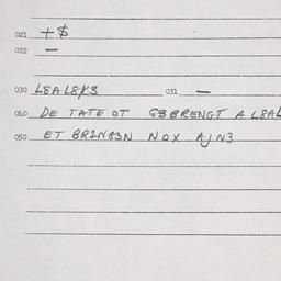 Eastern questionnaire, answ...