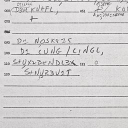 Eastern questionnaire, answ...