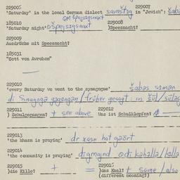 Western questionnaire, answ...