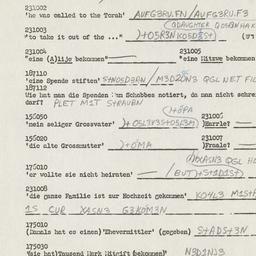 Western questionnaire, answ...
