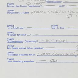 Western questionnaire, answ...
