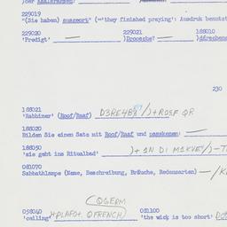 Western questionnaire, answ...