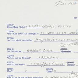 Western questionnaire, answ...