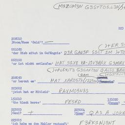 Western questionnaire, answ...