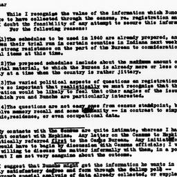 Letter from Frank Lorimer t...