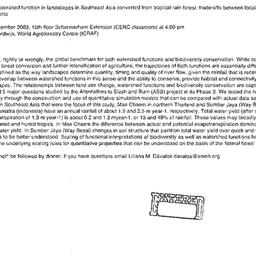 Announcements, 2003-12-08. ...