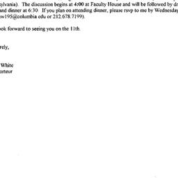 Announcements, 2001-05-11. ...