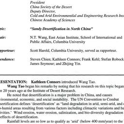 Minutes, 2003-04-23. China:...