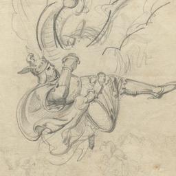 Viking Fighting with a Dragon