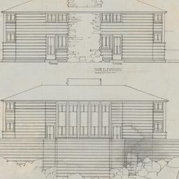 Side elevation, elevation t...