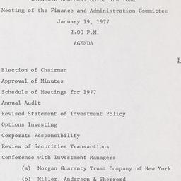 Meeting of the Finance and ...