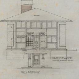 Working drawing #4: East el...