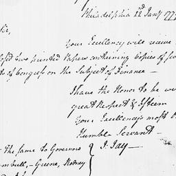 [Document, 1779 January 22]