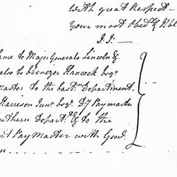 [Document, 1779 January 22]