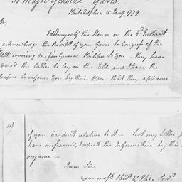 [Document, 1779 January 15]