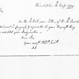 [Document, 1779 January 15]