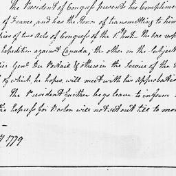 [Document, 1779 January 03]