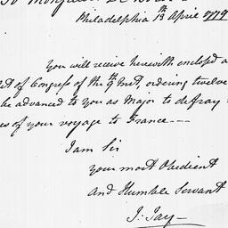 [Document, 1779 April 13]