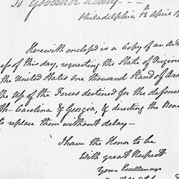 [Document, 1779 April 13]
