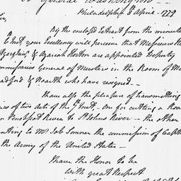 [Document, 1779 April 08]