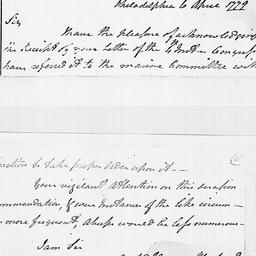 [Document, 1779 April 06]