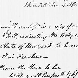 [Document, 1779 April 04]