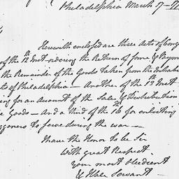 [Document, 1779 March 17]