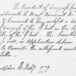 [Document, 1779 February 13]