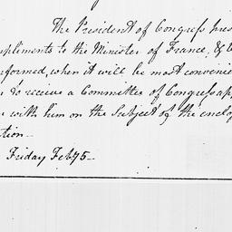 [Document, 1779 February 05]