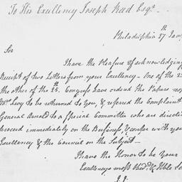 [Document, 1779 January 27]