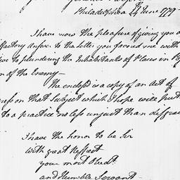 [Document, 1779 June 24]