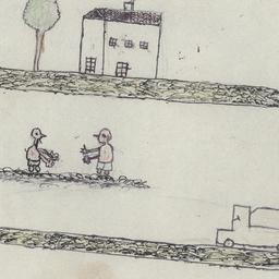 Two Male Figures Greeting E...