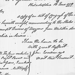 [Document, 1779 June 16]