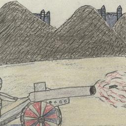 Drawing Of A Cannon