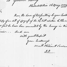 [Document, 1779 May 26]