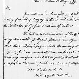 [Document, 1779 May 22]