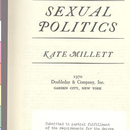Sexual Politics [Submitted ...