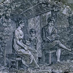 Wood engraving of garden-ho...