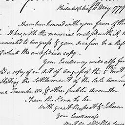 [Document, 1779 May 10]