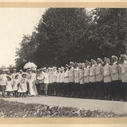 Czar Nicholas II with his f...