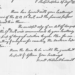[Document, 1779 August 29]