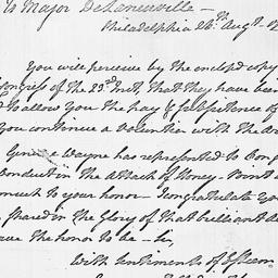 [Document, 1779 August 26]