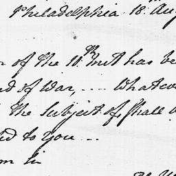 [Document, 1779 August 18]