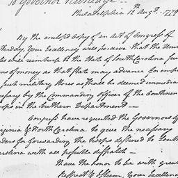 [Document, 1779 August 12]
