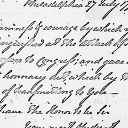 [Document, 1779 July 27]