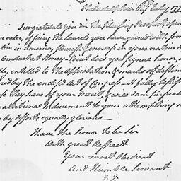 [Document, 1779 July 27]